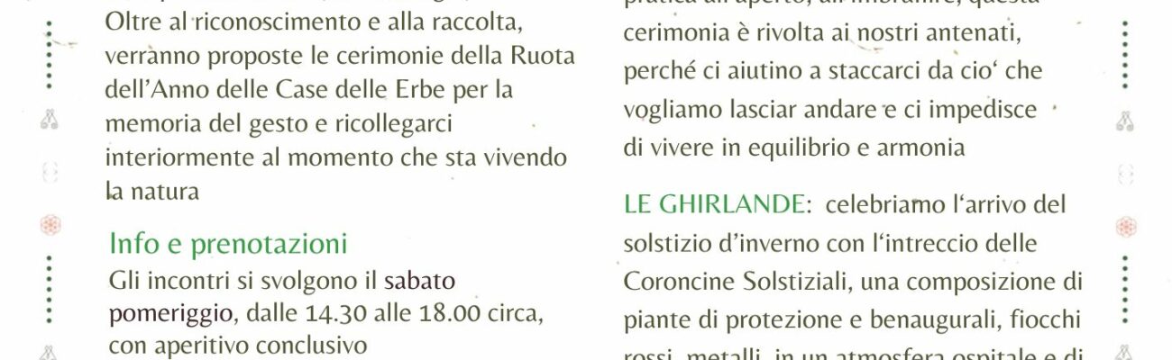 Erbe d’autunno e Cerimonia degli Antenati